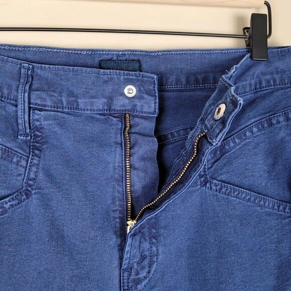 Mother Size 28 The Breaker Crop Jeans Straight Leg Stretch Eclipse Blue - Picture 7 of 12